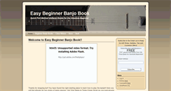Desktop Screenshot of easybeginnerbanjobook.com
